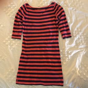 Lilly Pulitzer striped navy and pink dress